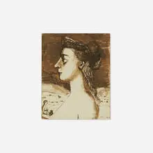Untitled by Paul Delvaux, 1948, pen and ink on paper, sold Oct 2019