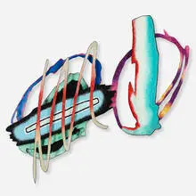 Untitled by Ida Kohlmeyer, 1990, painted and enameled aluminum, sold Oct 2019