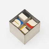 Norman Ives, Untitled (cube construction), c. 1960, painted artist board construction