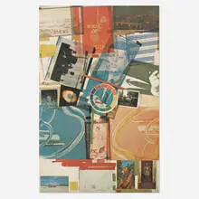 Core Poster by Robert Rauschenberg, 1965, offset color lithograph and screenprint with varnish on wove paper, sold Oct 2019