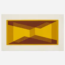 I-S VVII by Josef Albers, 1971, screenprint on paper, sold Oct 2019
