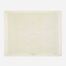 sketch for a Structural Constellation by Josef Albers, c. 1969, graphite and colored pencil on printed graph paper, sold Oct 2019