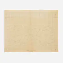 sketch for a Structural Constellation by Josef Albers, c. 1969, graphite and colored pencil on printed graph paper, sold Oct 2019