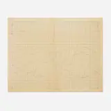 Josef Albers, sketch for a Structural Constellation, c. 1969, graphite and colored pencil on printed graph paper