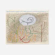 Paul Rand, Untitled, 1952, pastel and acrylic on paper