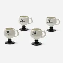 Caribe China, coffee cups, set of four, c. 1965, glazed stoneware