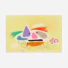 Paul Rand, Untitled, 1952, pastel, acrylic and graphite on paper