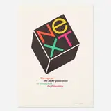 Paul Rand, NeXT poster, 1986, offset lithograph on paper