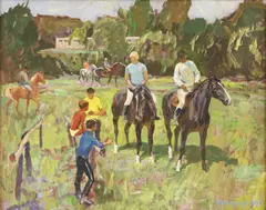 Viktor Ivanov, Untitled, 1970 oil on board 72 x 67cm