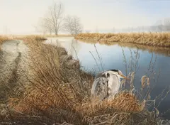 Jerry S. Waide, Untitled, oil on board 46 x 61cm .