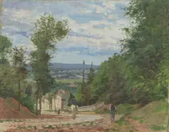 Camille Pissarro, La Route de Marly, Louveciennes, 1871, Öl auf Leinwand