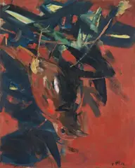 Georg Baselitz, Roter Vogel, 1971, Öl auf Leinwand