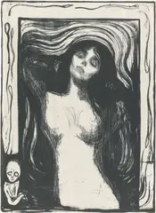 Edvard Munch, Madonna, 1895, Lithografie auf China