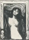 Edvard Munch, Madonna, 1895, Lithografie auf China