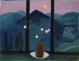 Gabriele Münter, Fuchsie vor Mondlandschaft