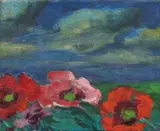 Emil Nolde, Mohn im Wind, 1926, Öl auf Leinwand. Randdoubliert