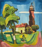 Karl Schmidt-Rottluff, Der Leuchtturm“ (Jershöft, Pommern)