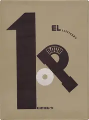 El Lissitzky, Proun (1919-1923) 1. Kestnermappe, 1923, Original-Kartonmappe mit Textblatt/Impressum und sechs Lithografien, davon drei farbig und zwei collagiert, jeweils auf Velin