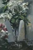 Lovis Corinth, Flieder im Kelchglas, 1923, Öl auf Pappe