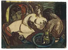 Max Beckmann, Dream (Traum), 1944, Aquarell und Deckfarben über Kreide auf festem Zeichenkarton