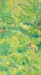 Franz Marc, Grüne Studie, 1908, Öl auf Leinwand