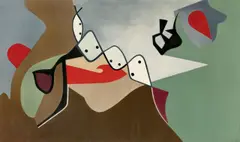 Wolfgang Paalen, Avertissement I (Peinture), 1934, Öl und Tempera auf Leinwand