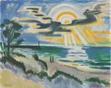 Max Pechstein, Kalter Nachmittag“ (Leba), 1921, Öl auf Leinwand