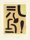 Merkblatt by Paul Klee, 1938, Kleisterfarbe auf Zeitungspapier auf Karton, sold Nov 2011