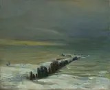 Emil Nolde, Landungsbrücke im Winter