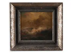 Emanuel Hosperger, Stormy Sea, 20th century, Oil on plywood