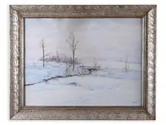 František Škrabánek, Near Herálec, 1930s, Oil on cardboard