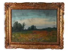 Otakar Hůrka, A Blooming Meadow, First half of 20th century, Oil on canvas