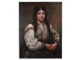 Bohumír Číla, Woman in a Folk Dress, 1913, Oil on canvas