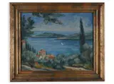 Karol Molnár, Bay by the Sea, 1936, Oil on canvas