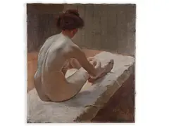 Vilém Kreibich, Nude, First third of 20th century, Oil on canvas