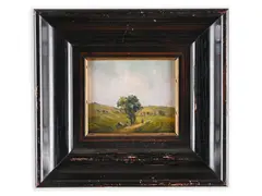 Jaroslav Háša, From Šumava Near Prachatice, First half of 20th century, Oil on copper sheet