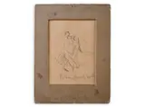 Luděk Marold, Figural Study, Second half of 19th century, Pencil, paper