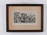Frantisek Tichy, Paris, 1940, Drypoint, etching on paper