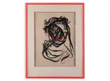 Karel Svolinský, Woman with a Wreath, 1946, Ink, watercolour, paper