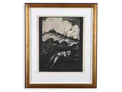 František Drtikol, Golgota, Around 1923, Etching, paper