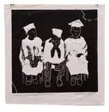 Ruth G. Waddy, Graduating from Kindergarten to First Grade, 1982, Linocut on paper