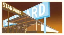 Ed Ruscha, Double Standard, 1969, 11-color screenprint on paper