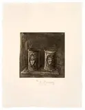 Jasper Johns, 1st Etchings, 2nd State (13), 1967-1969, The complete portfolio of 12 1-color intaglios on Auvergne la Main paper and title page