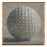 Golf Ball (#8) by Richard Pettibone, c. 1965, Acrylic and photoengraving on canvas, sold Feb 2020