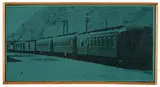 Train by Richard Pettibone, c. 1965, Acrylic and photoengraving on canvas, sold Feb 2020