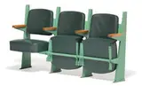 Jean Prouvé, Row of Three Lecture Theater Chairs, c. 1956, Les Ateliers Jean Prouvé