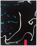 Emerson Woelffer, Untitled, 1988, Mixed-media on canvas