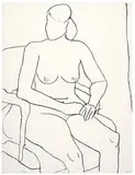 Works from Seated Woman Series (5) by Richard Diebenkorn, 1965, Lithographs on Rives BFK paper, sold Feb 2020