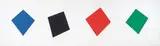 Ellsworth Kelly, Blue/Black/Red/Green