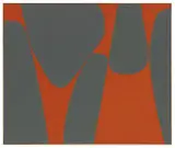 Lorser Feitelson, Magical Space Forms, 1962, Oil and enamel on burlap